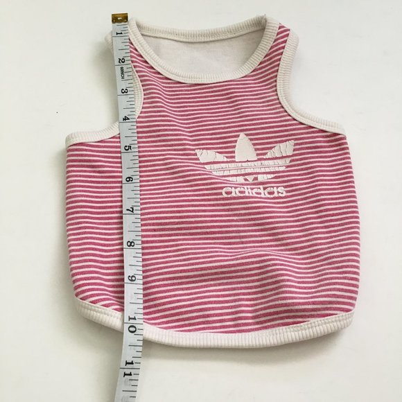 Dog Clothes Vintage Style Red/White Striped Tank Size Medium - Picture 5 of 7